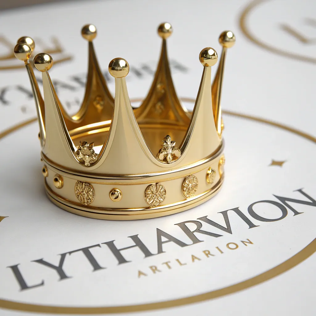 Lytharvion logo, a golden crown